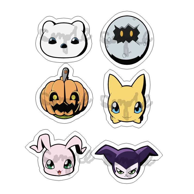 动漫游戏周边数码宝贝幼体透明亚克力挂件现货满百包邮