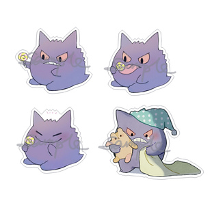 动漫游戏周边口袋妖怪精灵宝可梦耿鬼可爱透明亚克力挂件现货包邮