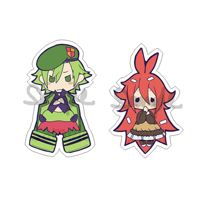 动漫游戏周边HTF欢乐树的朋友们FLAKY/FLIPPY挂挂透明亚克力挂件