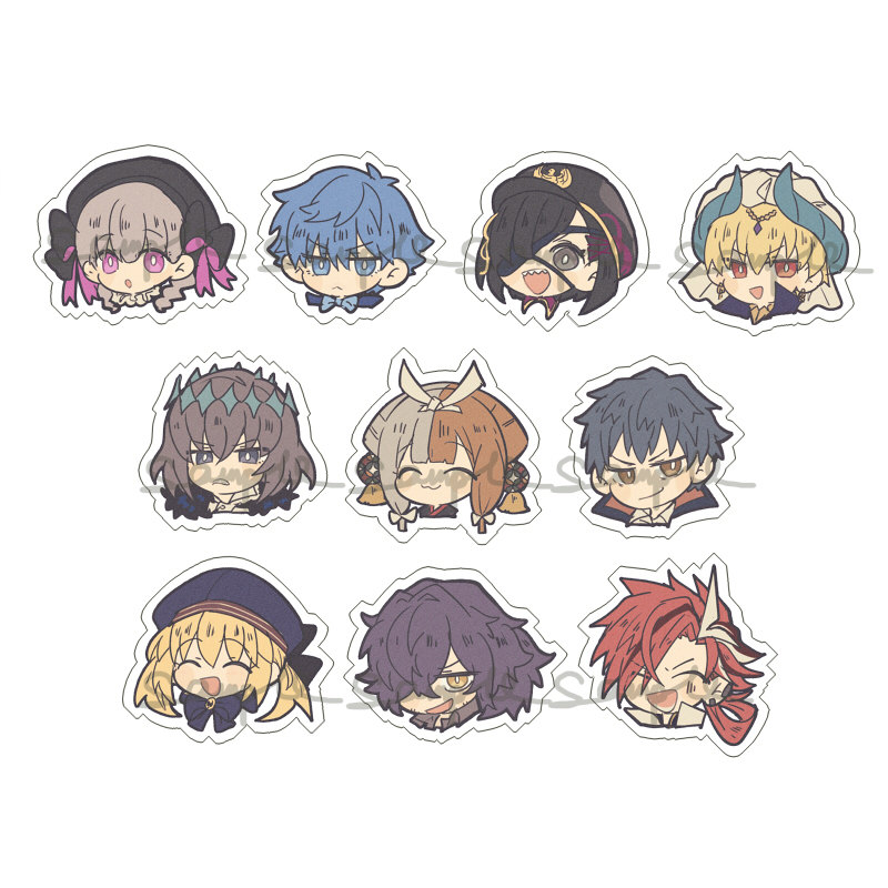 动漫游戏周边fate/fgo英灵童谣/c闪透明亚克力挂件现货满百包邮