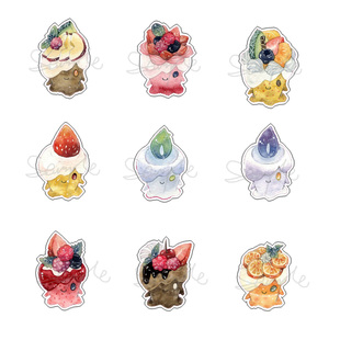 绮丽屋日本动漫周边口袋妖怪宝可梦烛光灵甜品透明亚克力挂件包邮