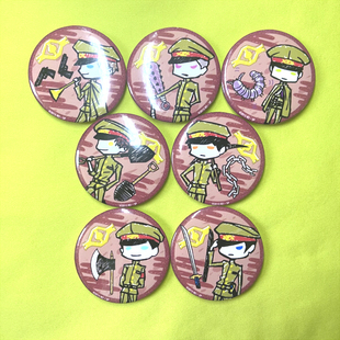 绮丽屋日本动漫周边狱都事变Q版徽章吧唧满百包邮现货