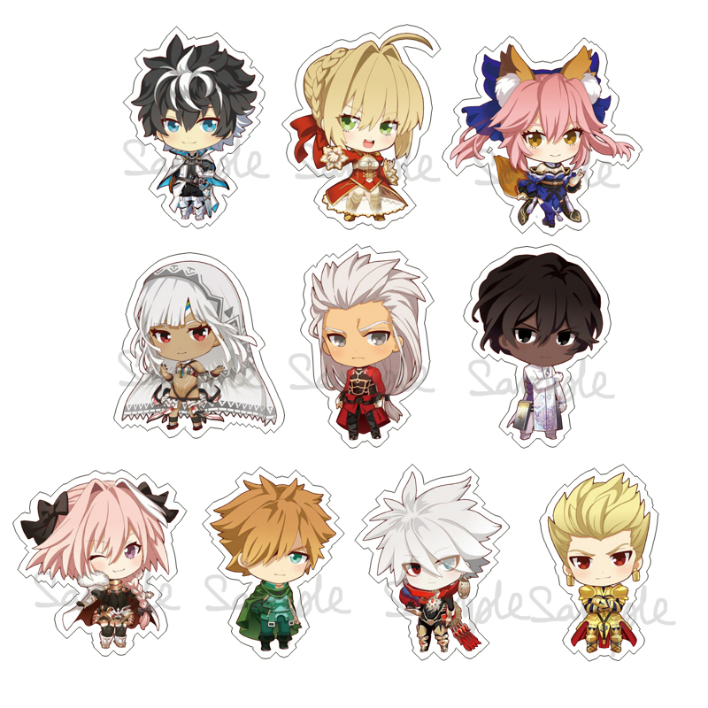 动漫游戏周边FATE系列从者SERVANT钥匙扣亚克力挂件现货满百包邮