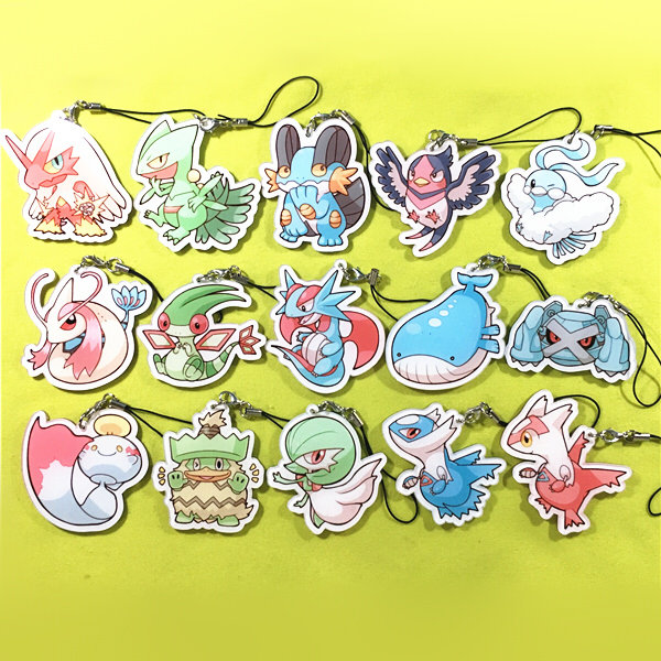 绮丽屋日本动漫周边口袋妖怪精灵宝可梦精灵宝可梦蓝宝石挂件包邮