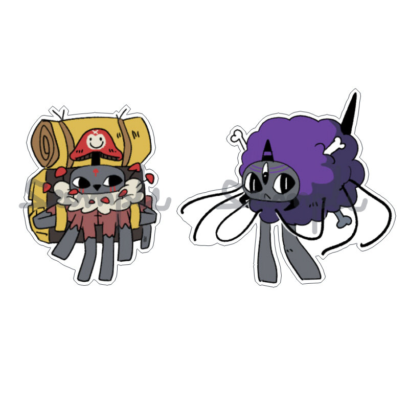 动漫游戏周边咩咩启示录蘑菇索佐蜘蛛Q版透明亚克力挂件全新新品