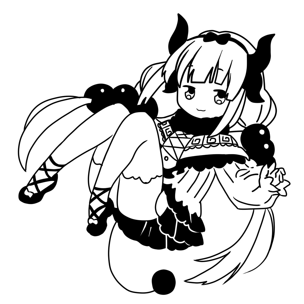 动漫游戏周边小林家的龙女仆康娜墙贴车贴电脑贴创意装饰礼品包邮