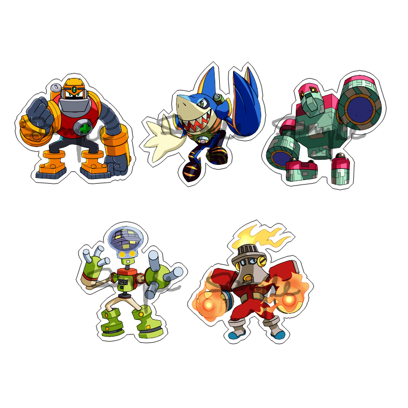 动漫游戏周边洛克人Rock man透明亚克力挂件挂饰全新现货满包邮