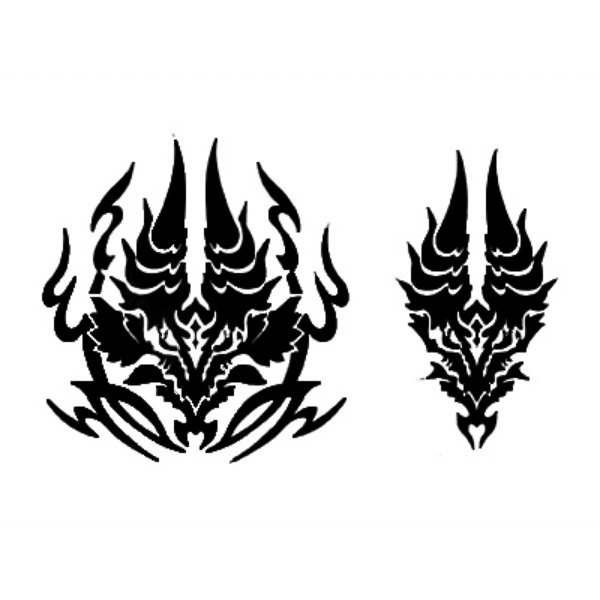 动漫游戏周边怪猎mh雷狼龙图腾墙贴车贴电脑贴创意装饰礼品满包邮