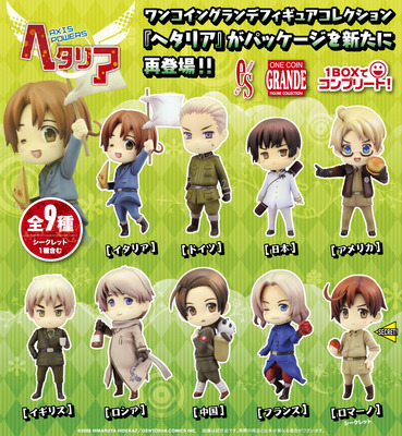 绮丽屋日本动漫周边寿屋再版盒蛋黑塔利亚Axis Powers小手办日版