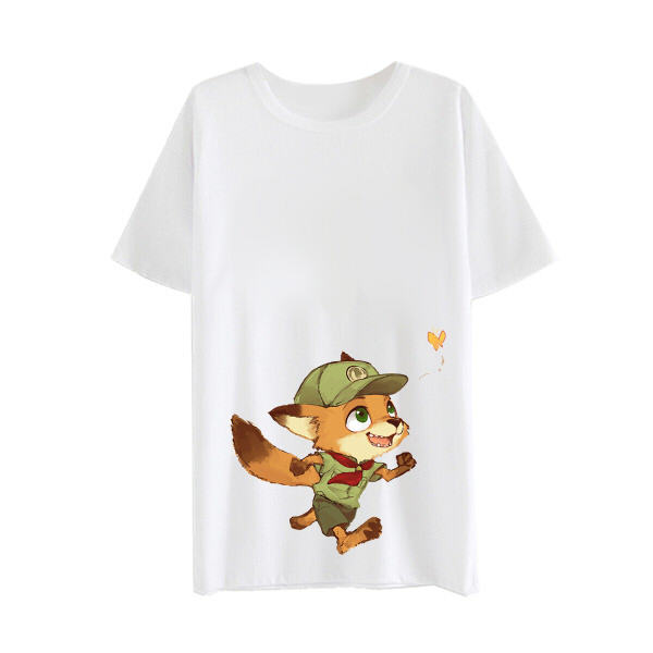 绮丽屋日本动漫周边疯狂动物城ZOO TOPIA尼克狐狸短袖T恤满百包邮