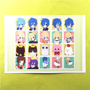 绮丽屋日本动漫周边vocaloid/V家镜音双子高光覆膜贴纸满百包邮
