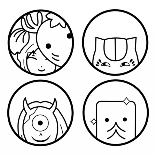 绮丽屋日本动漫周边夏目友人帐猫老师丰月神车贴电脑贴墙贴满包邮