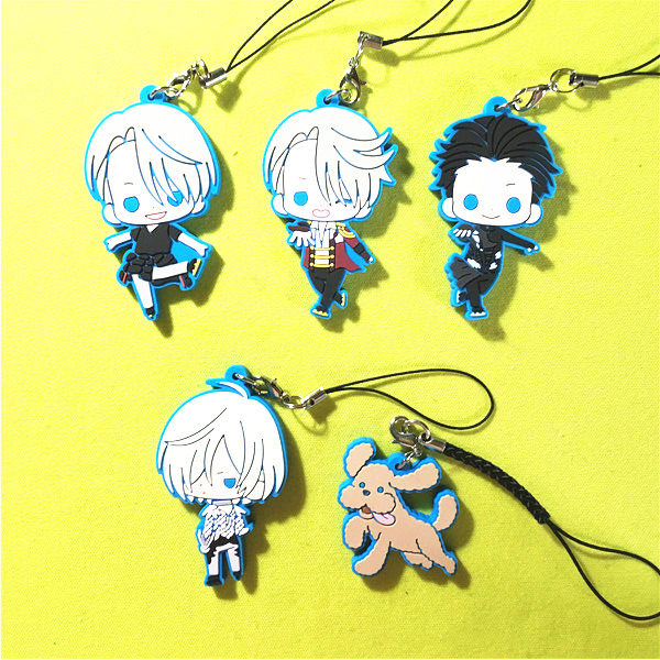 绮丽屋日本动漫周边原单散货冰上的尤里yuri on ice橡胶挂件包邮