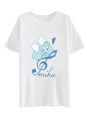 绮丽屋日本动漫周边ocaloid/V家初音未来MIKU短袖T恤满百包邮现货