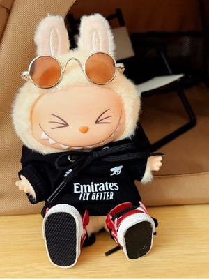 17cm拉布布搪胶挂件盲盒足球队服卫衣T恤V1V2通用球衣换装阿森纳