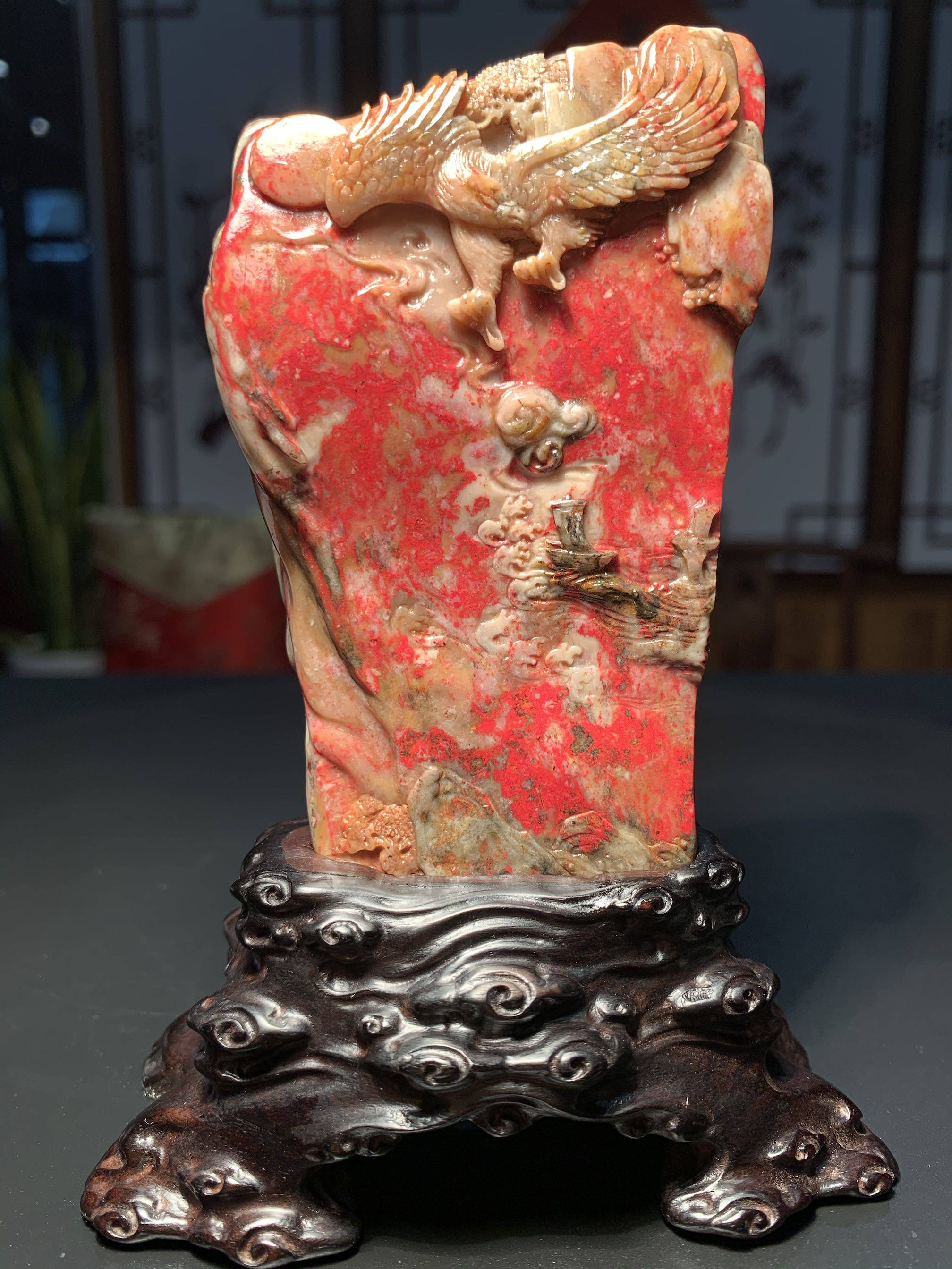 产地老坑昌化鸡血石摆件手玩件挂件精品收藏