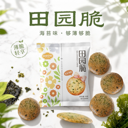 佰翔空厨海苔田园薄脆饼干