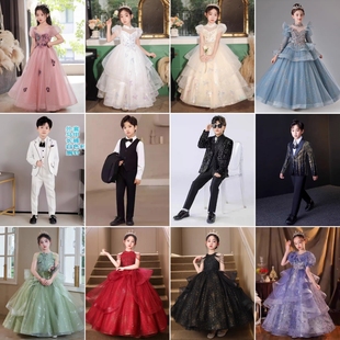 出租儿童西服套装男童礼服小西装三件套主持人西装外套演出服租赁