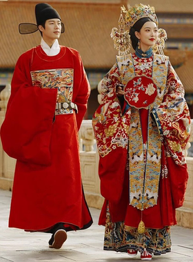 婚礼租赁全套重工嫁衣明制汉服