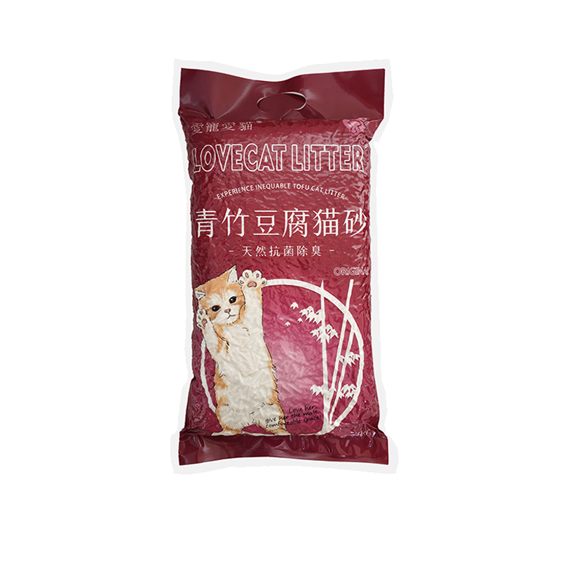 Love爱宠爱猫cat猫砂青竹豆腐砂原味2.5kg*6包低尘豆腐除细臭猫砂