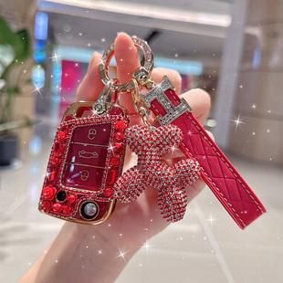 适用于大众速腾钥匙套宝来汽车途岳探岳plus朗逸帕萨特polo探歌扣