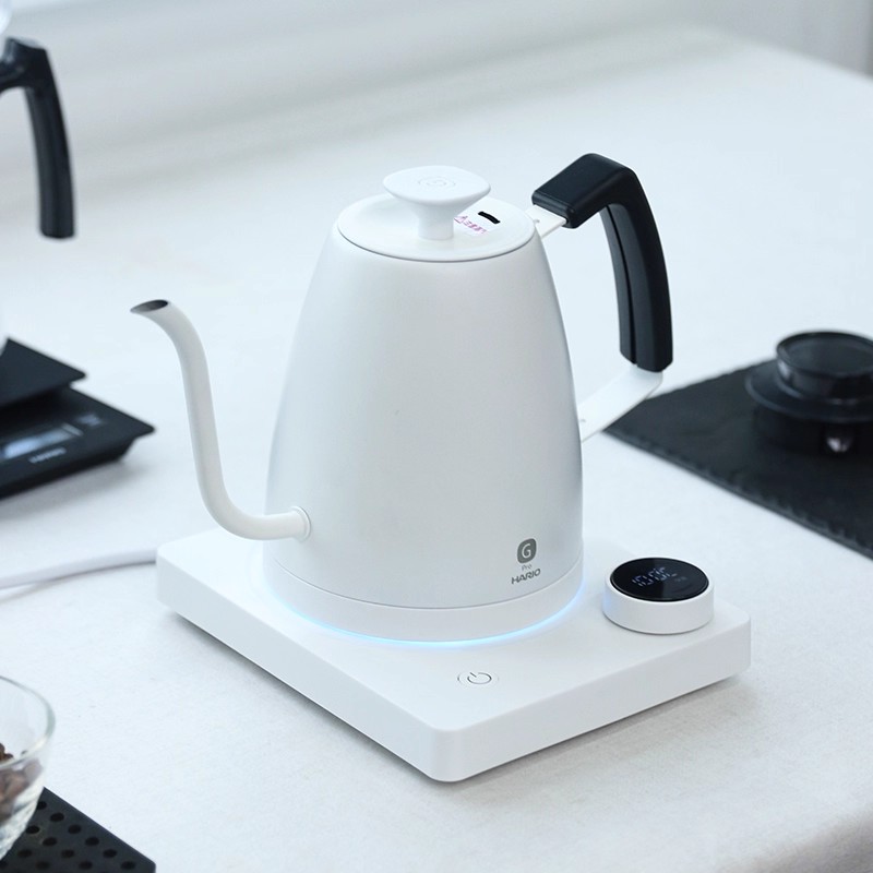 HARIO日本不锈钢智能细口控温咖啡手冲壶防干烧电烧水壶泡茶EVKT