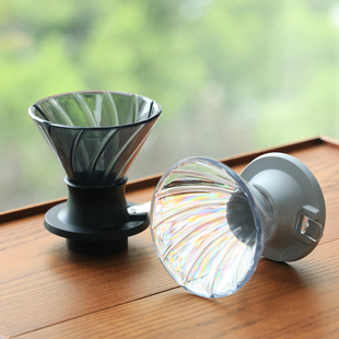 V60手冲咖啡 HARIO陶瓷树脂tritan六瓣蘭心聪明杯浸泡式 新品