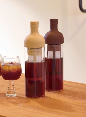 HARIO日本冷萃壶玻璃冷萃杯冷泡咖啡壶滤网配件家用高颜值 送礼