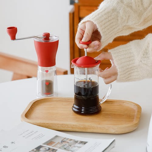 HARIO日本法压茶壶咖啡壶免滤纸滤压壶耐热玻璃冲茶器家用CPS - 封面