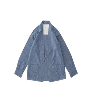18春夏 道袍夹克 日系复古牛仔开衫衬衣衬衫 非visvim