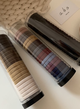 皮筋女扎头绳橡皮筋发圈加粗高弹力耐用学生黑色发绳皮套成人头饰