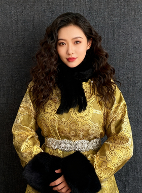 蒙古袍腰带民族风腰封99cm腰链蒙古仿银腰带装饰女腰封蒙族腰带