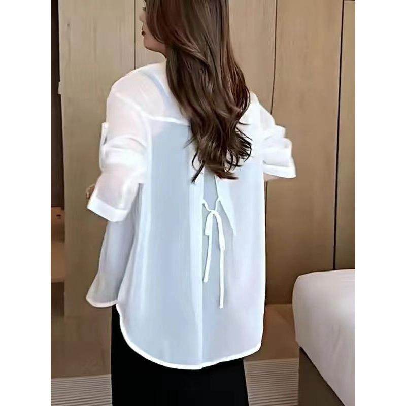 Large size sun protection shirt womens thin jacket top