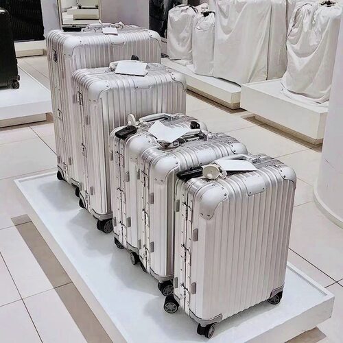 Aluminum Magnesium Alloy Metal Suitcase Men Large Case Women