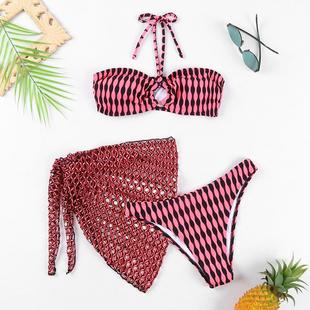 three swimsuit piece fashion bikini women sexy for