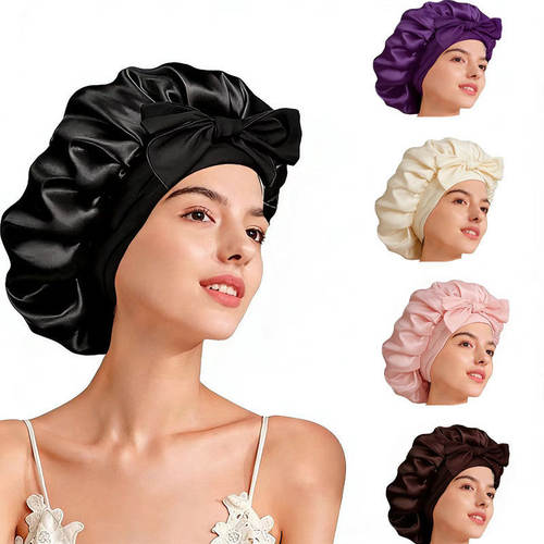 New Silk Bonnet for Sleeping Women Satin Bonnet Hair Bonnet
