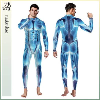 jumpsuit outfit play role wear party costume couple men