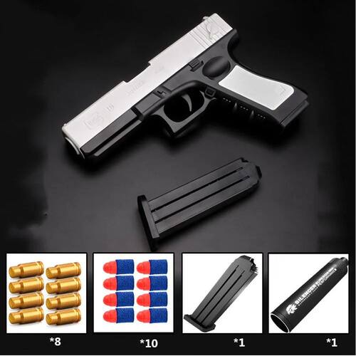 est Shell Ejecting  Airsoft Pistol Soft Bullet Toy Gun Weapo