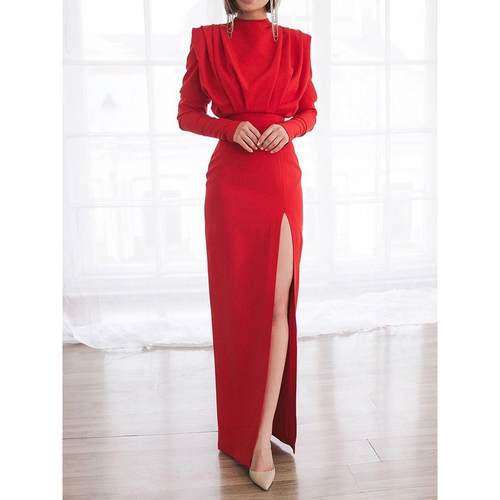 custom noche de vestidos neck woman for gown party evening