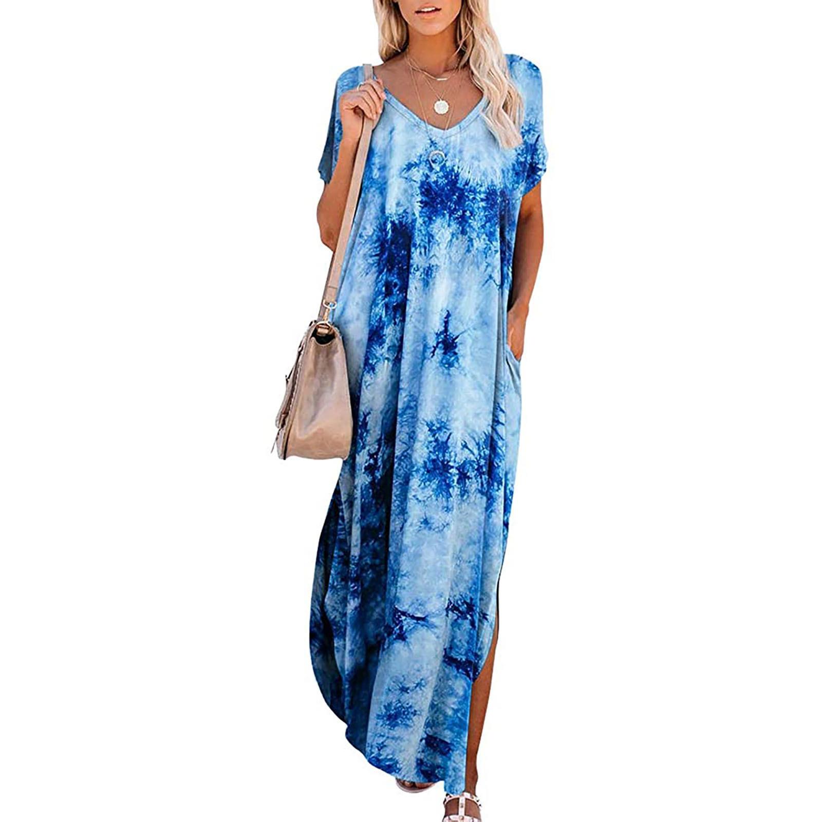 marble dye dress summer ombre print aesthetic boho beach