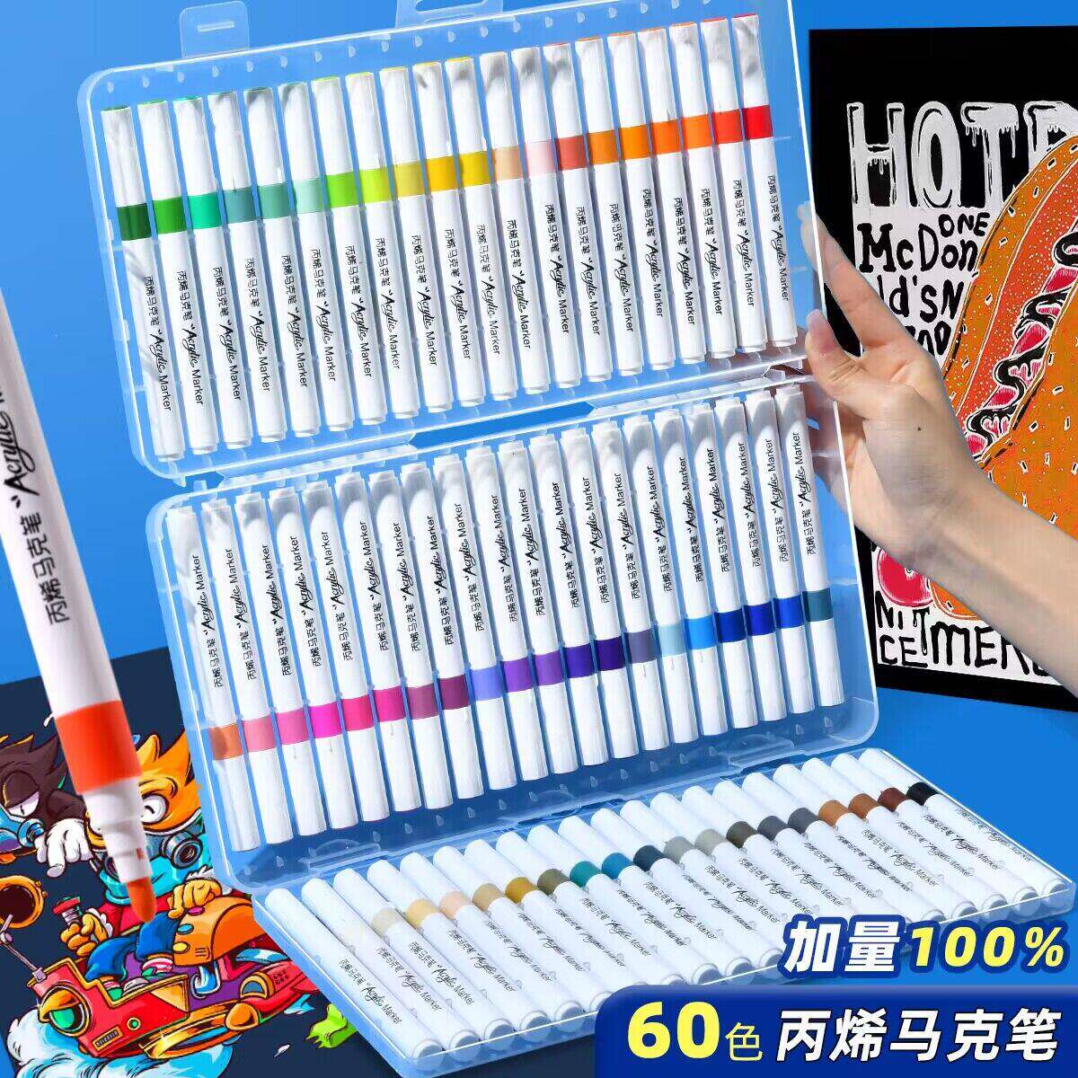 acrylic丙烯马克笔儿童children acrylic colour water marker图片