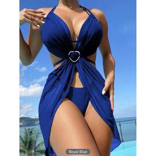 Triangle Bikini Net Sexy wrapped Swimsuit Hip Drawstring