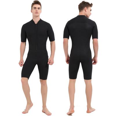 Diving suit one-piece mens short-sleeved snorkeling thick