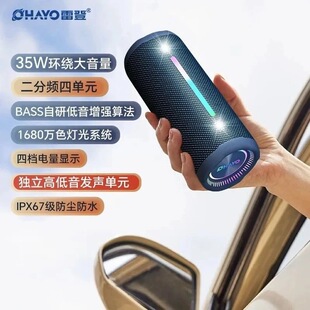 雷登x10MAX 蓝牙音箱35W大音量超重低音炮家用户外便携防水小音响