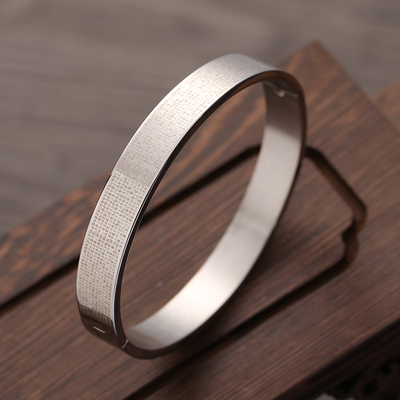 钛钢全文楞严咒男女士吉祥手镯