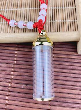 结缘透明符管嘎乌盒吊坠男女士情侣空心项链可打开装藏朱砂甘露丸