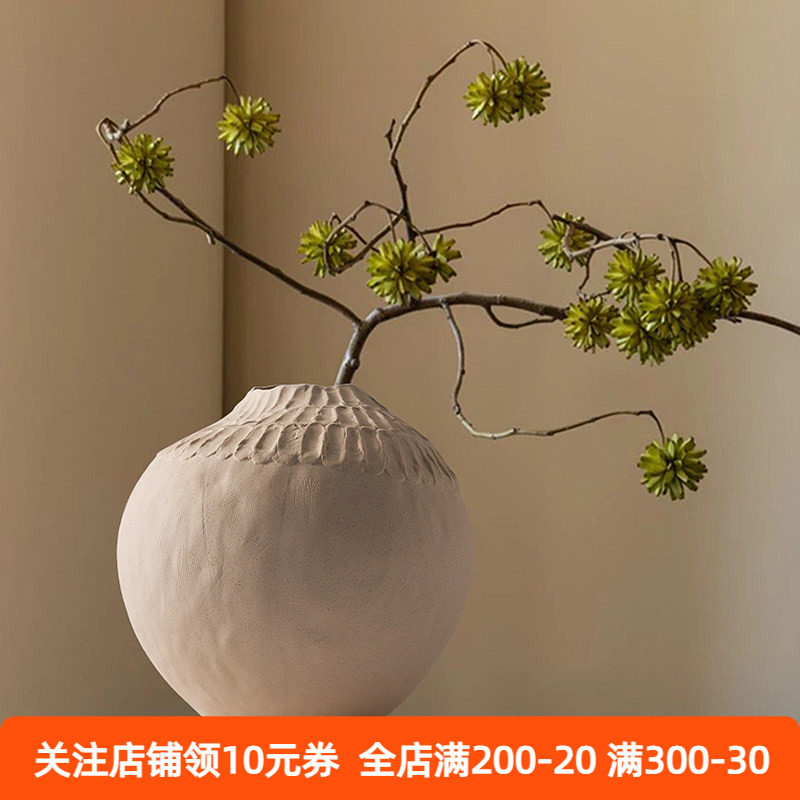法式中古侘寂风陶罐陶瓷花瓶摆件