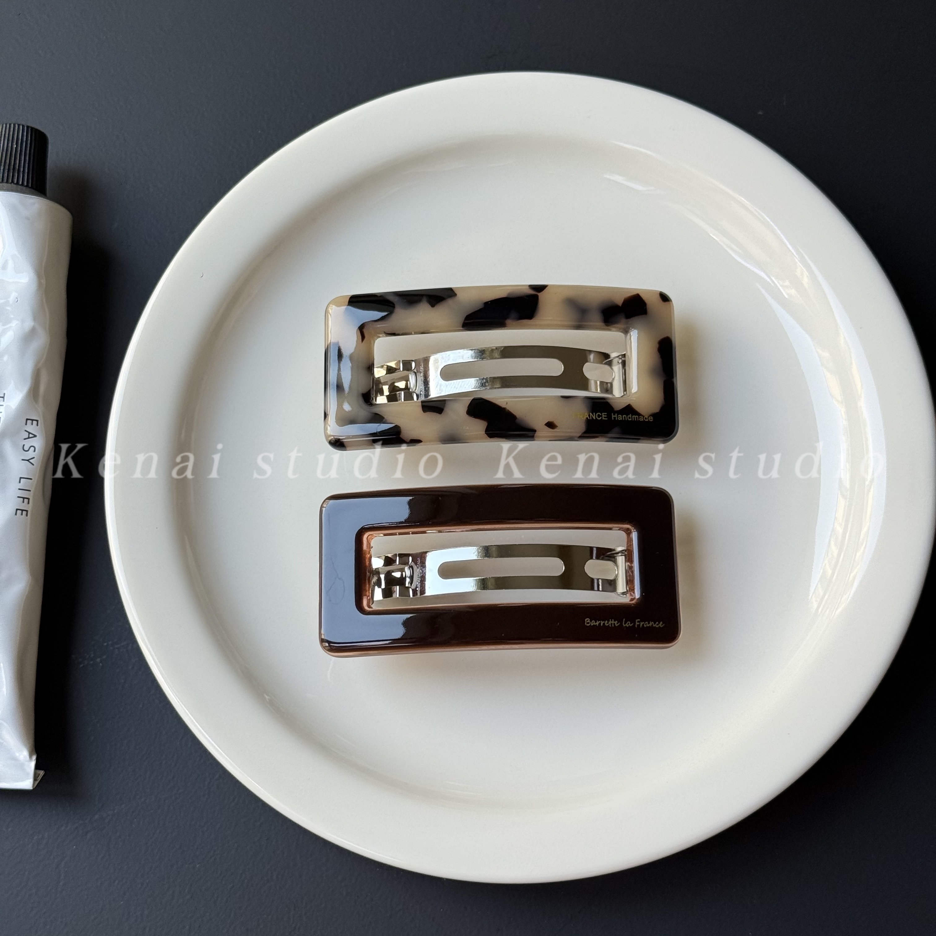 韩国进口France老钱风复古弹簧夹