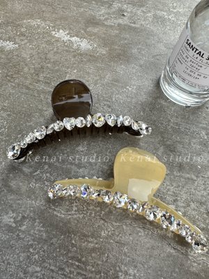 韩国ins水钻抓夹轻奢高级感发抓
