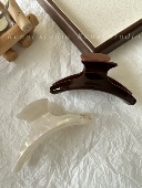 韩国醋酸鲨鱼夹france法式 复古大号抓夹高级质感后脑勺盘发夹头饰